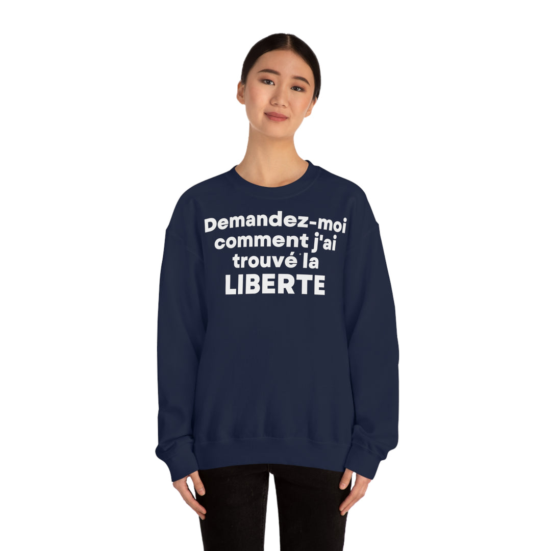 Liberte/Freedom, Unisex Heavy Blend™ Crewneck Sweatshirt (FR EU)