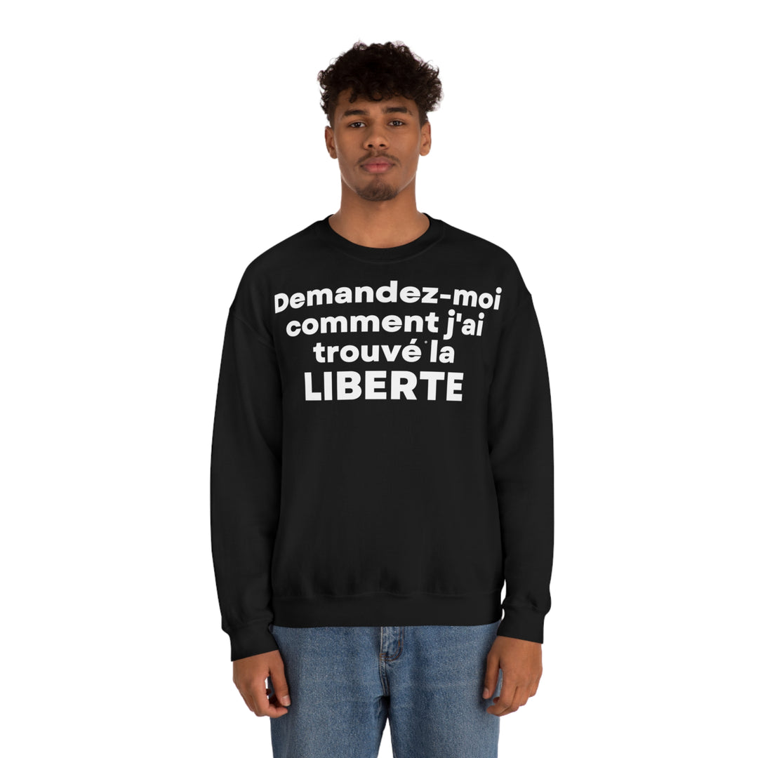 Liberte/Freedom, Unisex Heavy Blend™ Crewneck Sweatshirt (FR EU)