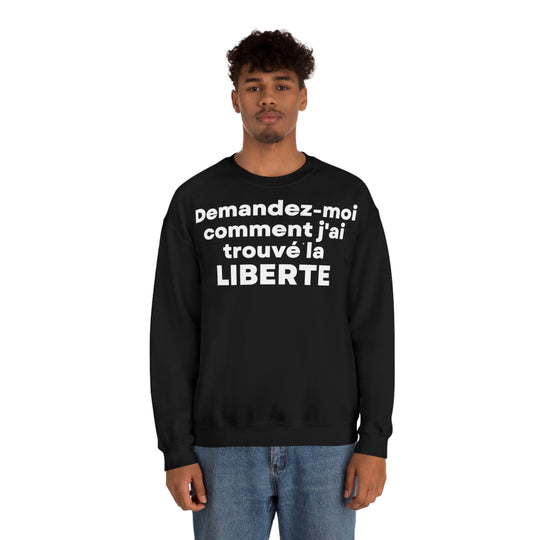 Liberte/Freedom, Unisex Heavy Blend™ Crewneck Sweatshirt (FR EU)