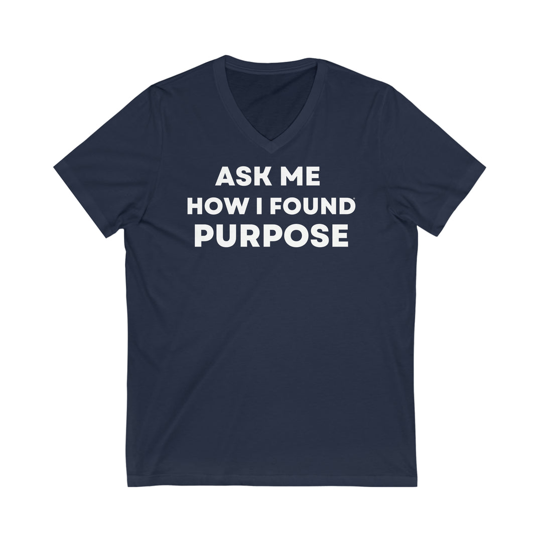 Purpose, Unisex Jersey Short Sleeve V-Neck Tee (ENG UK)