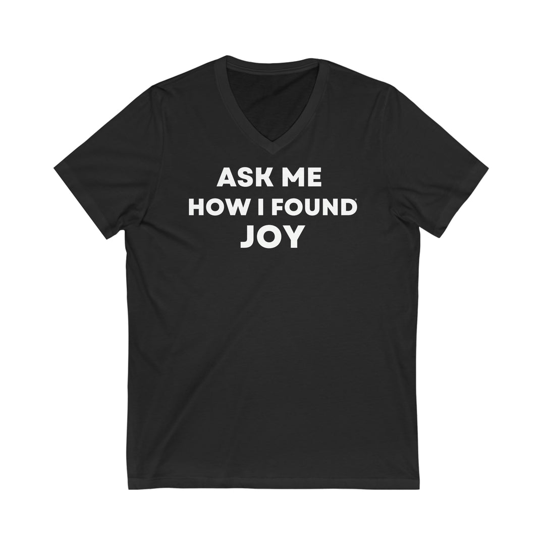 Joy, Unisex Jersey Short Sleeve V-Neck Tee (ENG UK)