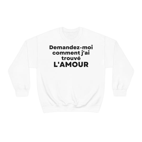 L'amour/Love, Unisex Heavy Blend™ Crewneck Sweatshirt (FR EU)