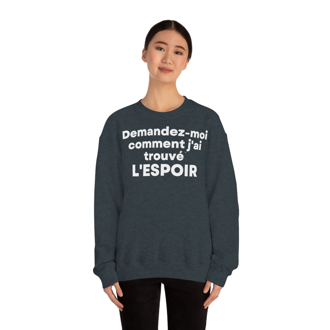 L'espoir/Hope, Unisex Heavy Blend™ Crewneck Sweatshirt (FR EU)