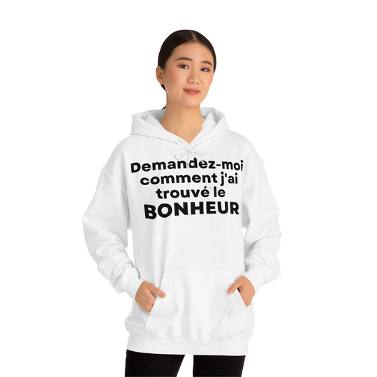 Bonheur/Happiness, Unisex Heavy Blend™ Hooded Sweatshirt (FR EU)