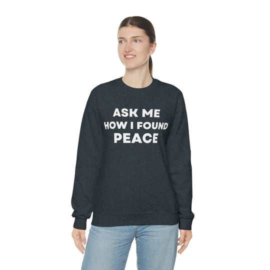 Peace, Unisex Heavy Blend™ Crewneck Sweatshirt (ENG UK)