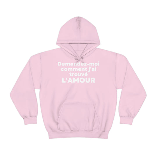 L'amour/Love, Unisex Heavy Blend™ Hooded Sweatshirt (FR EU)