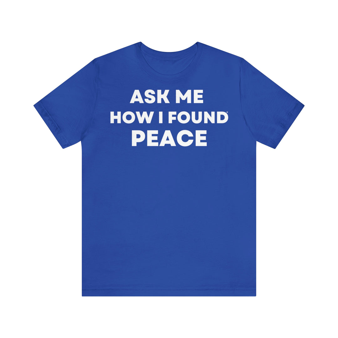 Peace, Unisex Jersey Short Sleeve Tee (ENG EU)