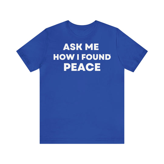 Peace, Unisex Jersey Short Sleeve Tee (ENG EU)