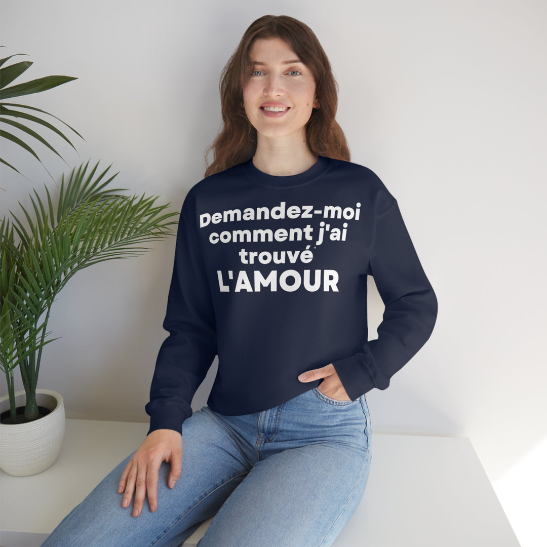 L'amour/Love, Unisex Heavy Blend™ Crewneck Sweatshirt (FR EU)