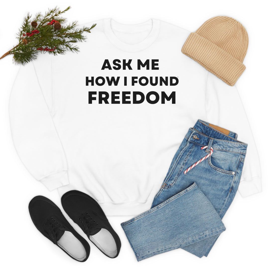 Freedom, Unisex Heavy Blend™ Crewneck Sweatshirt (ENG EU)