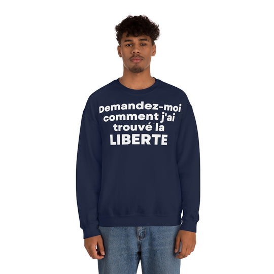 Liberte/Freedom, Unisex Heavy Blend™ Crewneck Sweatshirt (FR EU)