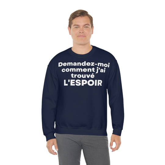 L'espoir/Hope, Unisex Heavy Blend™ Crewneck Sweatshirt (FR EU)