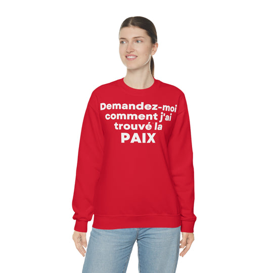 Paix/Peace, Unisex Heavy Blend™ Crewneck Sweatshirt (FR EU)