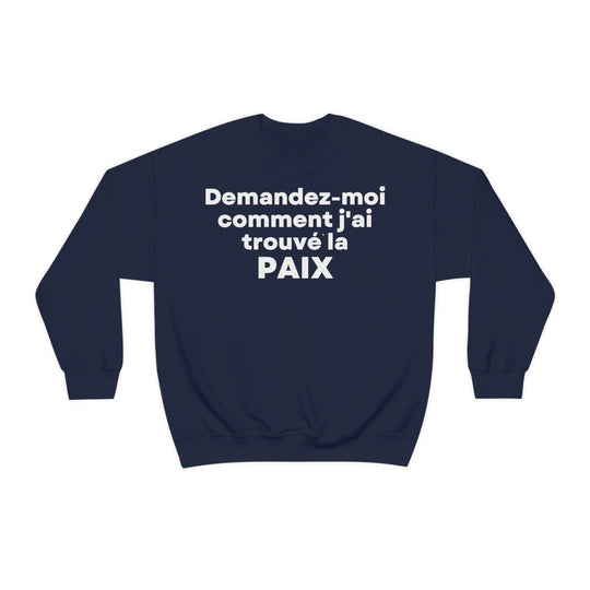 Paix/Peace, Unisex Heavy Blend™ Crewneck Sweatshirt (FR EU)