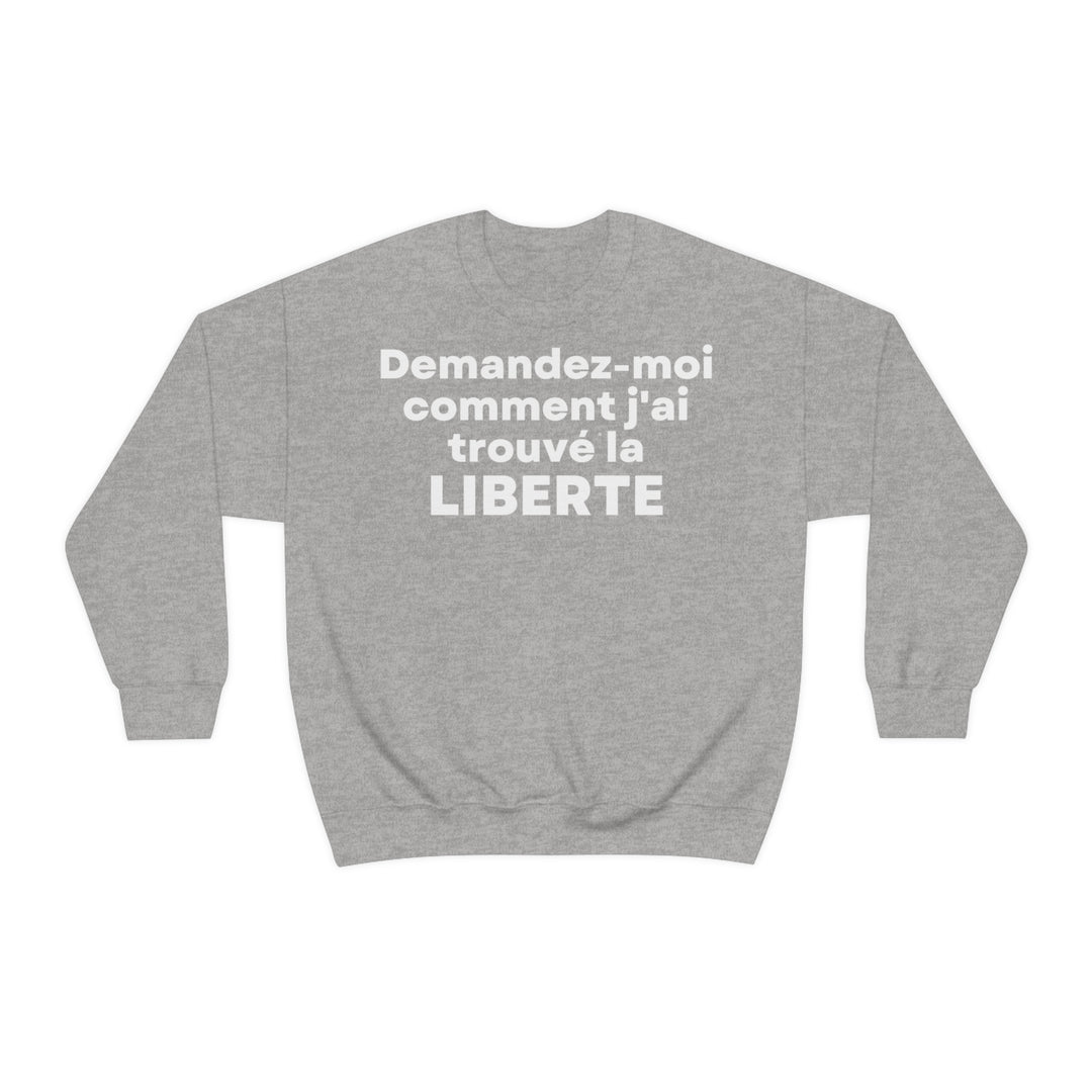 Liberte/Freedom, Unisex Heavy Blend™ Crewneck Sweatshirt (FR EU)