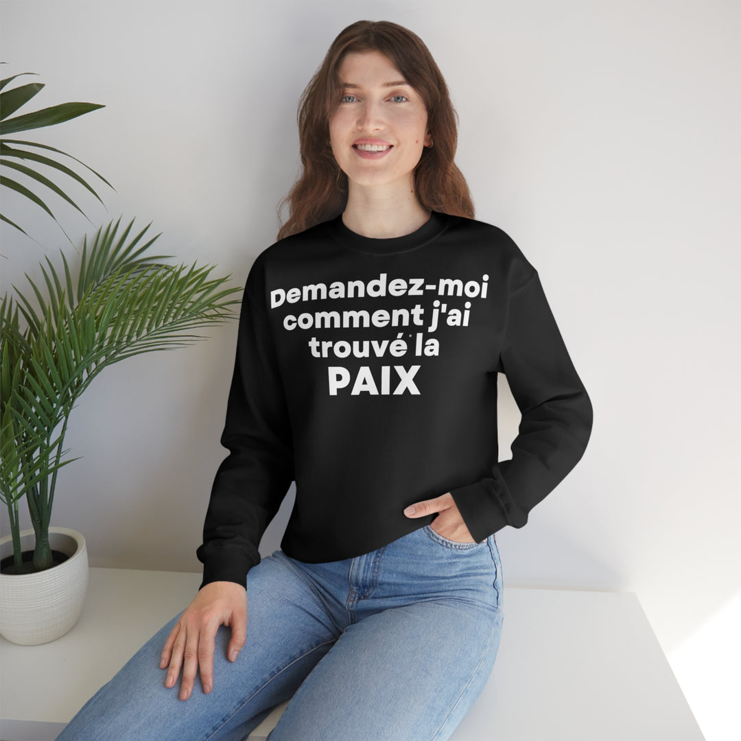 Paix/Peace, Unisex Heavy Blend™ Crewneck Sweatshirt (FR EU)
