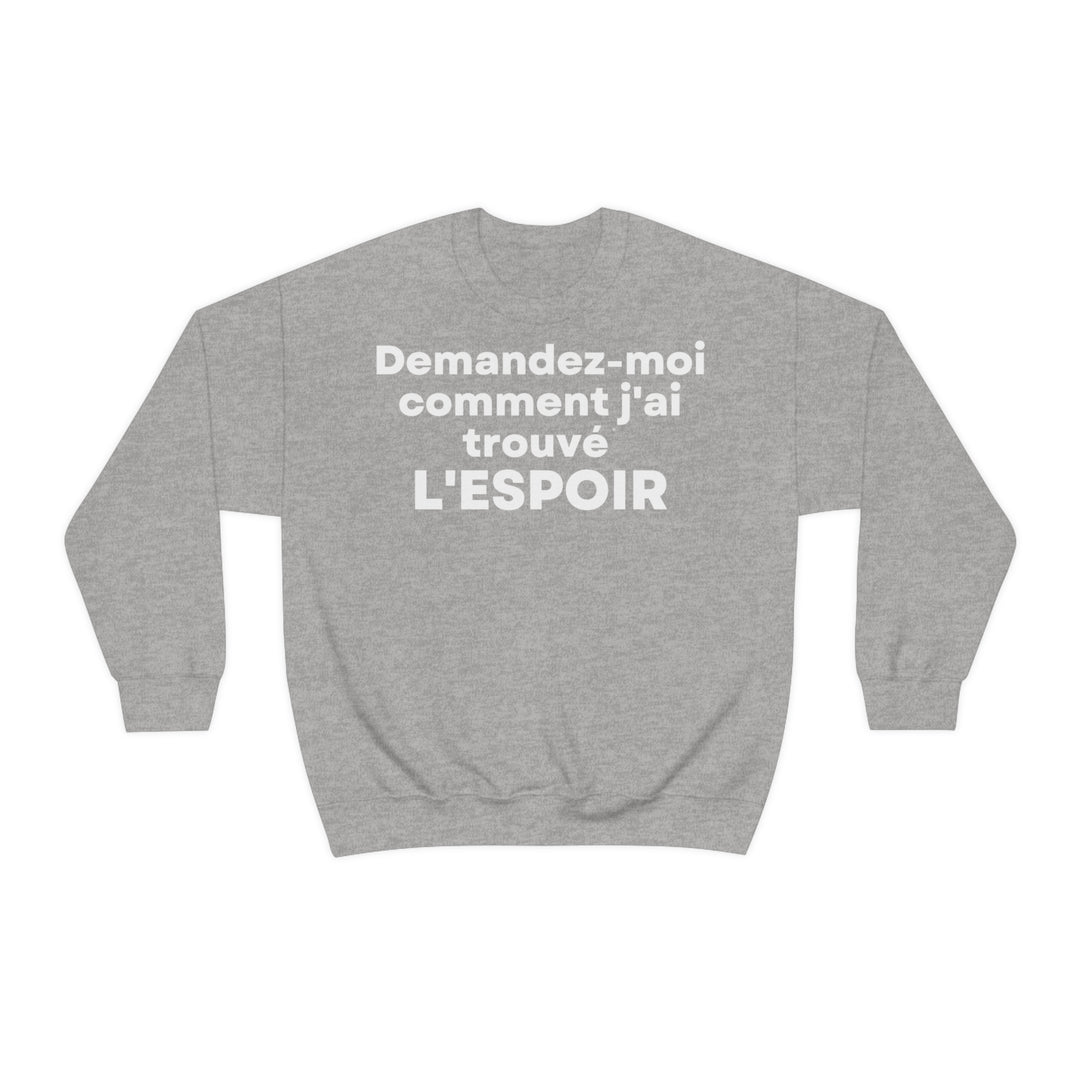 L'espoir/Hope, Unisex Heavy Blend™ Crewneck Sweatshirt (FR EU)