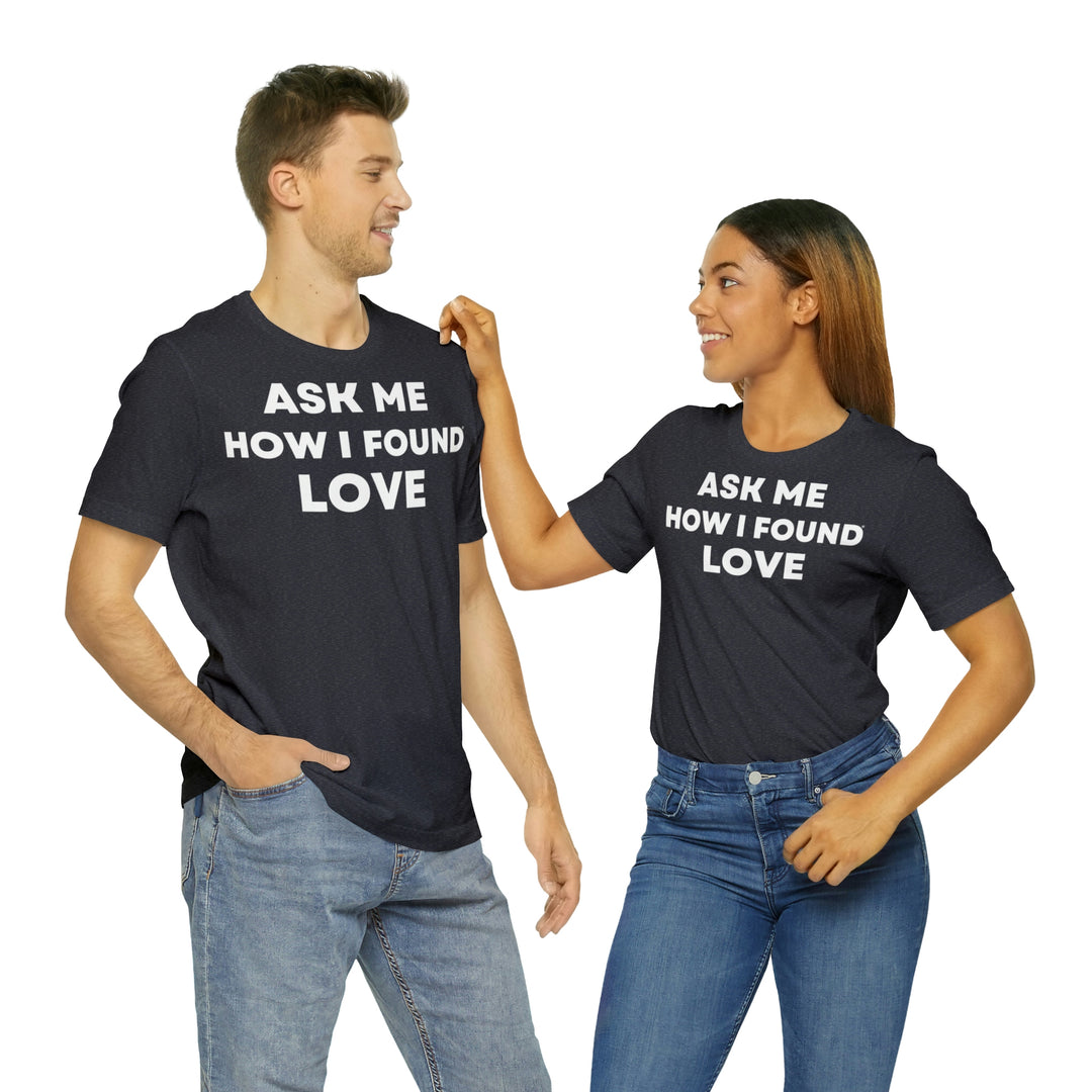 Love, Unisex Jersey Short Sleeve Tee (DE)