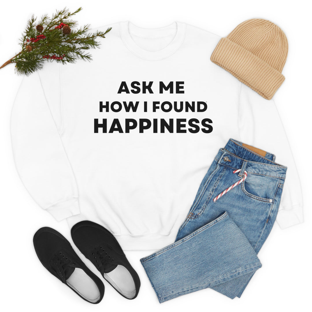 Happiness, Unisex Heavy Blend™ Crewneck Sweatshirt (ENG UK)