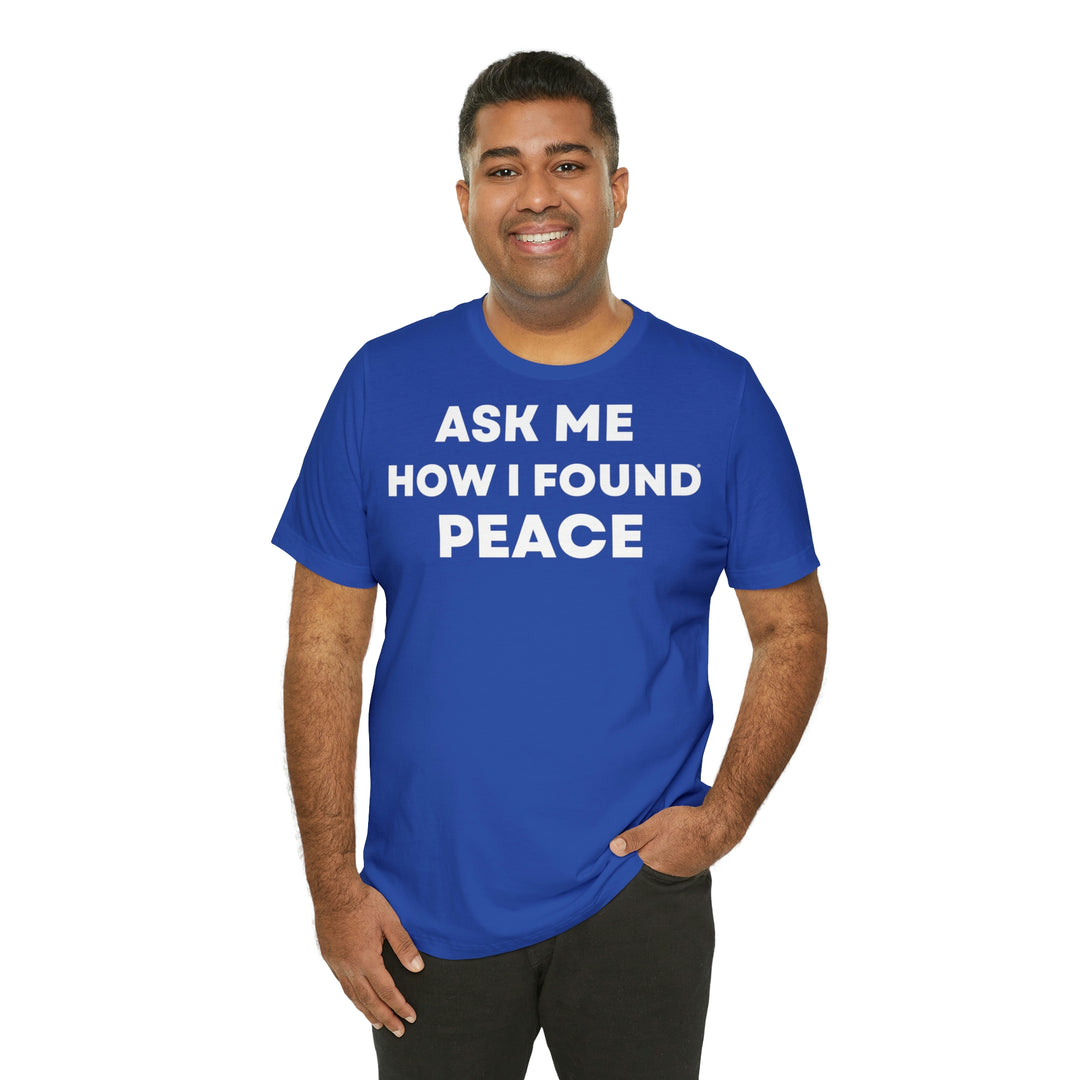 Peace, Unisex Jersey Short Sleeve Tee (ENG EU)