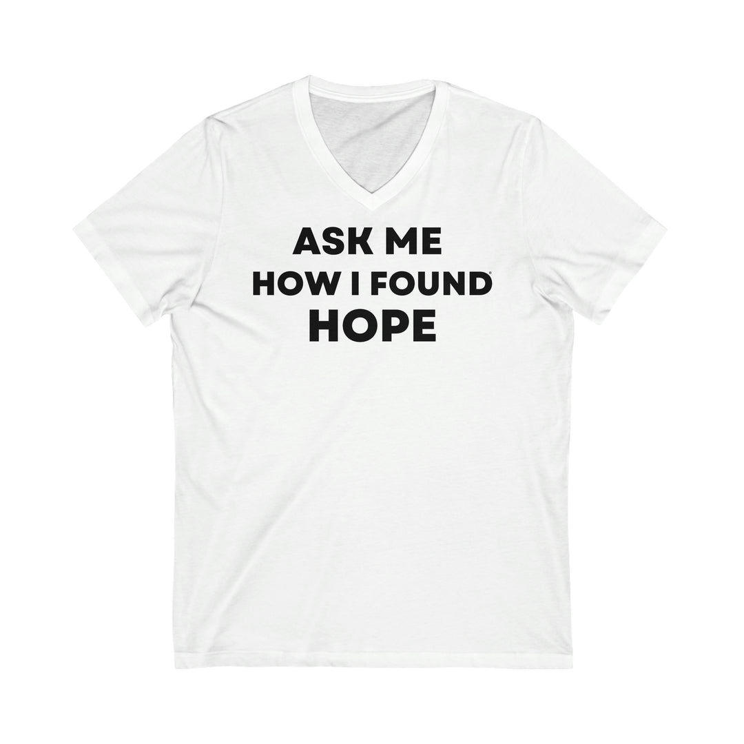 Hope, Unisex Jersey Short Sleeve V-Neck Tee (ENG UK)