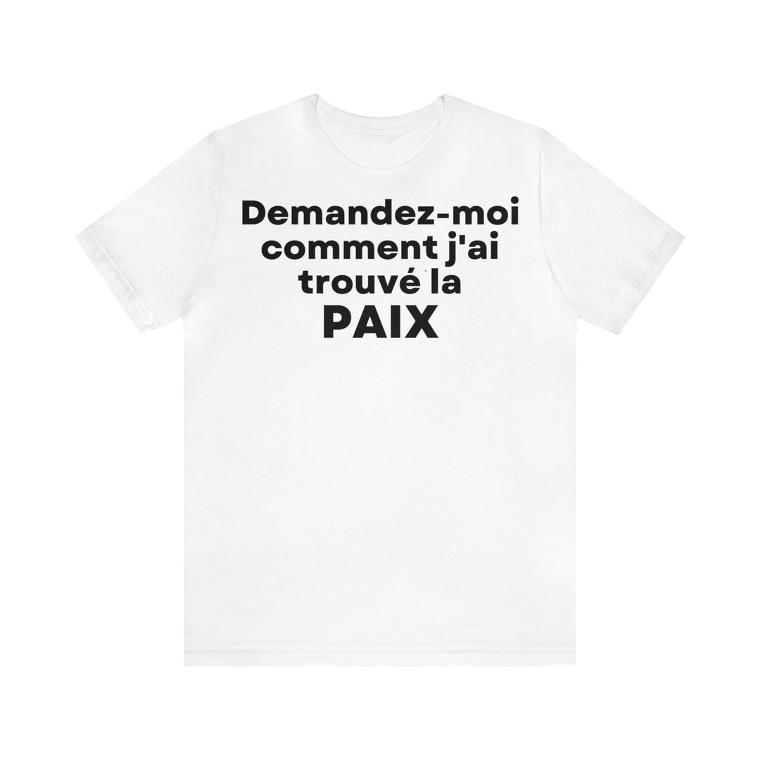 Paix/Peace, Unisex Jersey Short Sleeve Tee (FR EU)