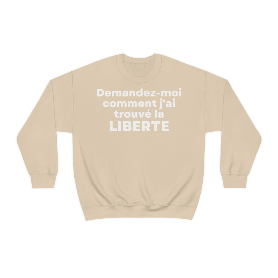 Liberte/Freedom, Unisex Heavy Blend™ Crewneck Sweatshirt (FR EU)