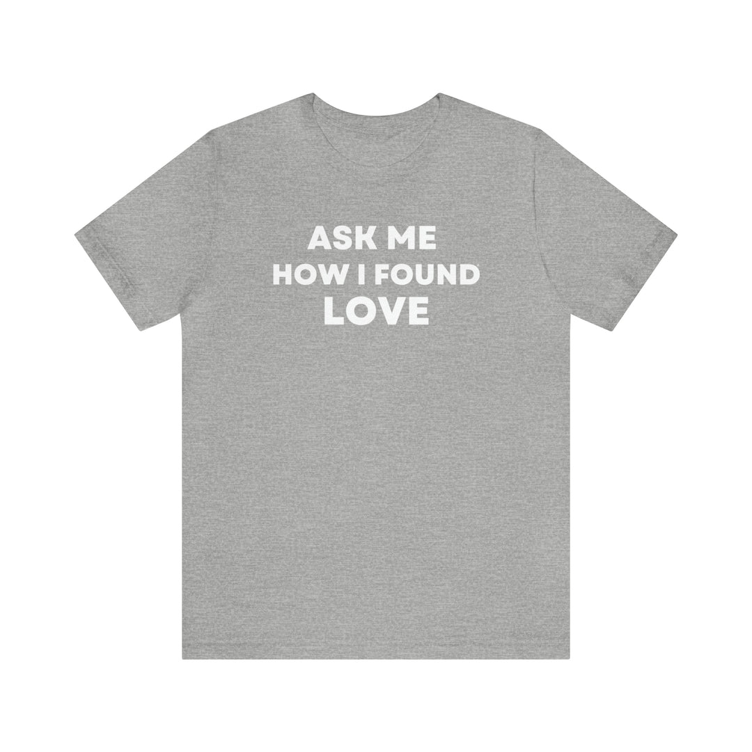 Love, Unisex Jersey Short Sleeve Tee (ENG CDN)