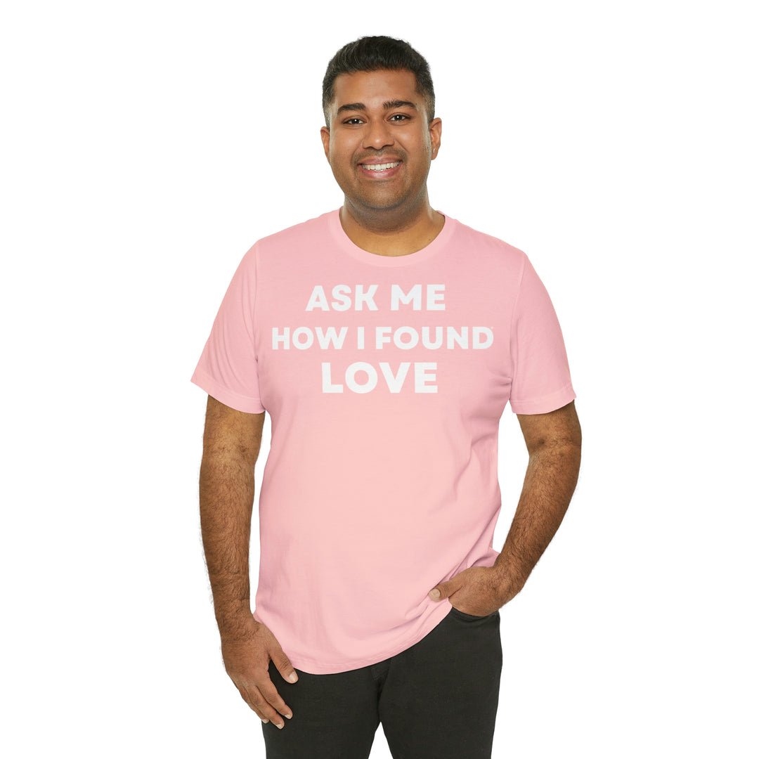 Love, Unisex Jersey Short Sleeve Tee (DE)