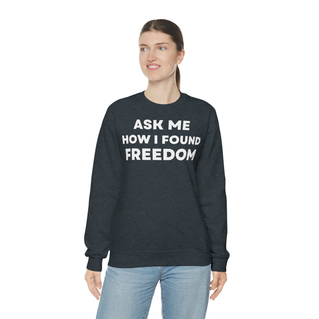 Freedom, Unisex Heavy Blend™ Crewneck Sweatshirt (ENG EU)