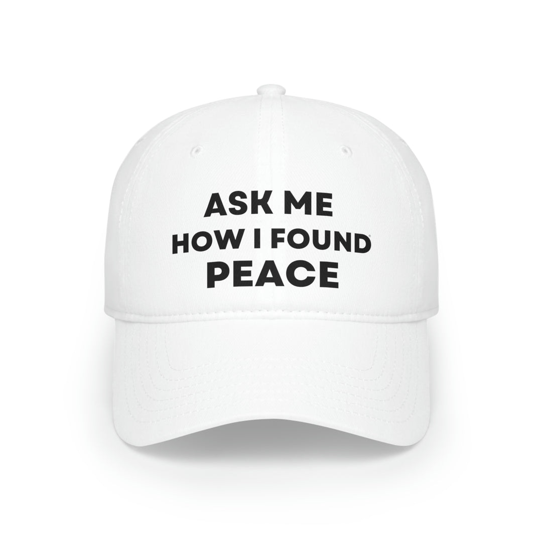 Peace, Low Profile Baseball Cap (ENG CDN)