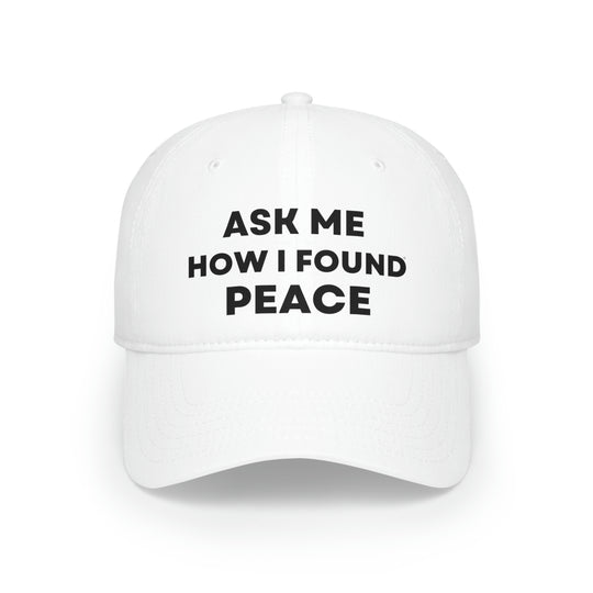 Peace, Low Profile Baseball Cap (ENG CDN)