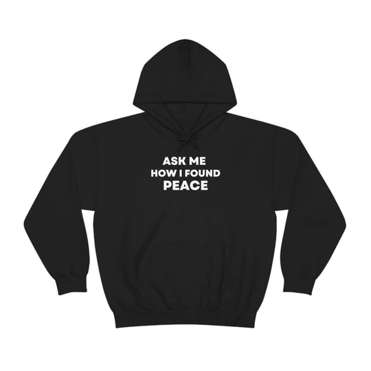 Peace, Unisex Heavy Blend™ Hooded Sweatshirt (ENG CDN)