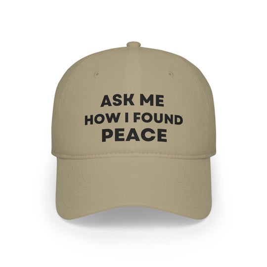 Peace, Low Profile Baseball Cap (ENG CDN)