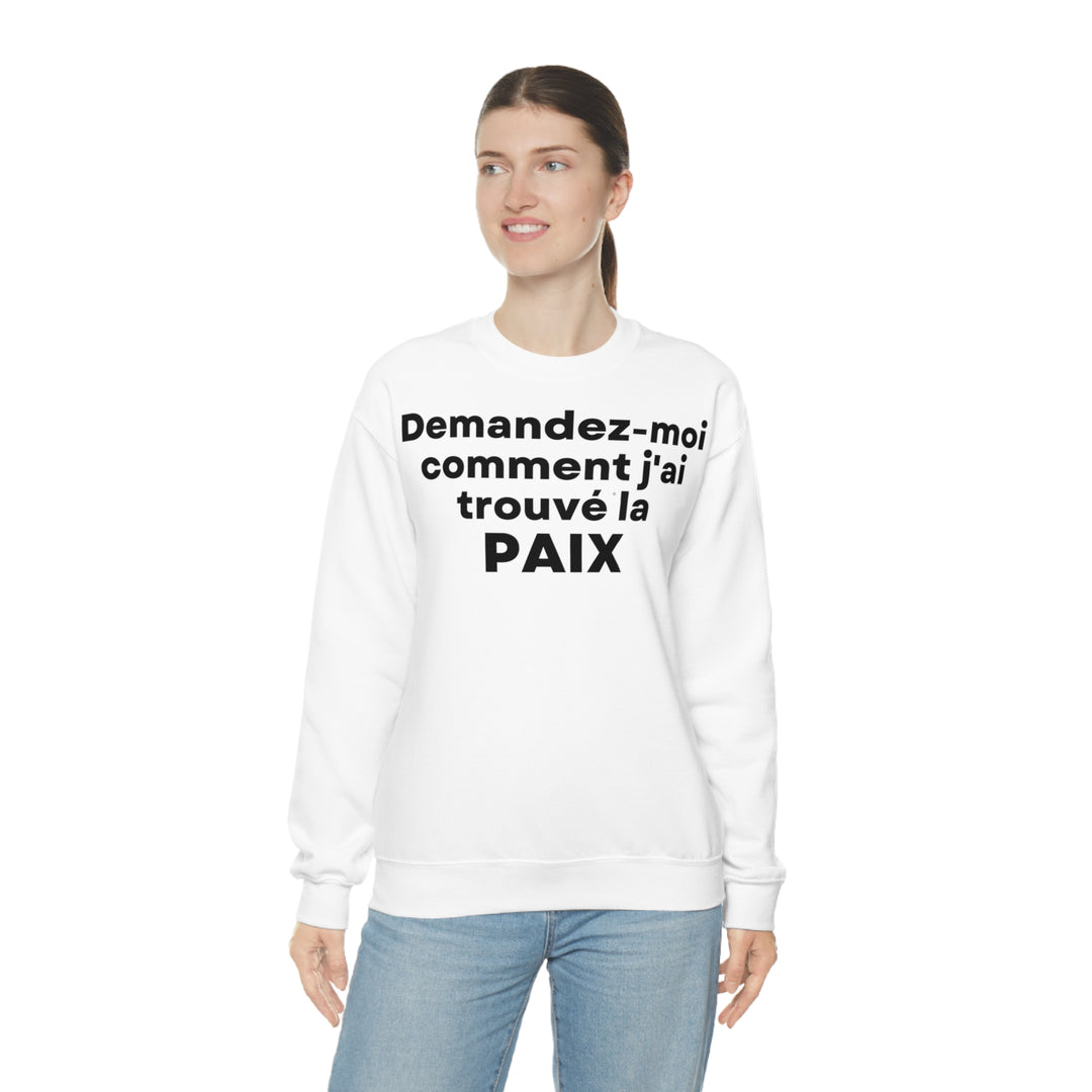 Paix/Peace, Unisex Heavy Blend™ Crewneck Sweatshirt (FR EU)