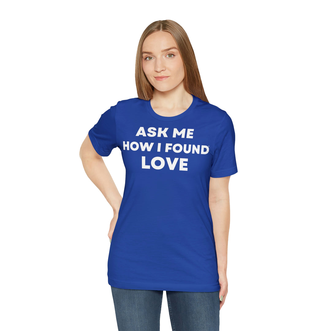 Love, Unisex Jersey Short Sleeve Tee (ENG UK)