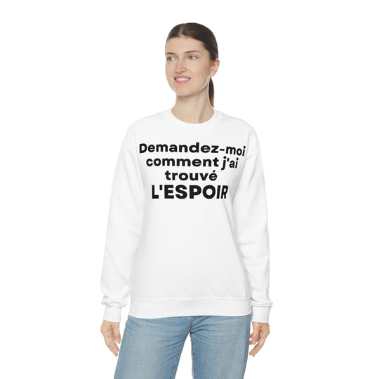 L'espoir/Hope, Unisex Heavy Blend™ Crewneck Sweatshirt (FR EU)