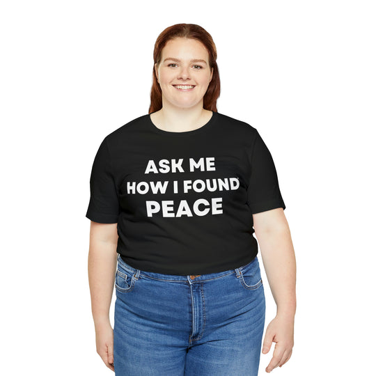 Peace, Unisex Jersey Short Sleeve Tee (ENG US)