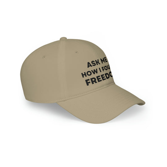 Freedom, Low Profile Baseball Cap (ENG CDN)