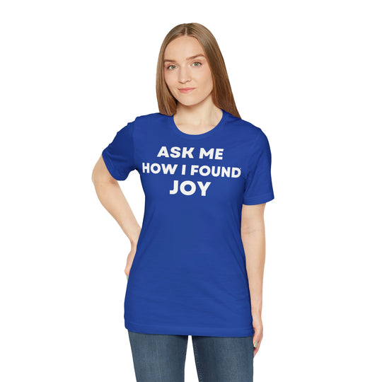 Joy, Unisex Jersey Short Sleeve Tee (ENG UK)