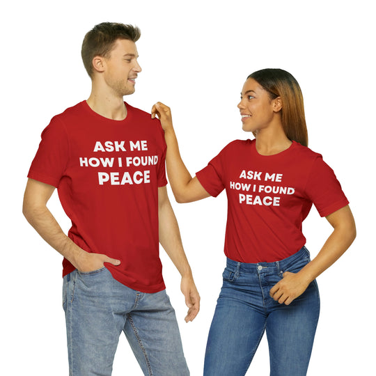 Peace, Unisex Jersey Short Sleeve Tee (ENG US)