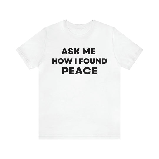 Peace, Unisex Jersey Short Sleeve Tee (ENG US)