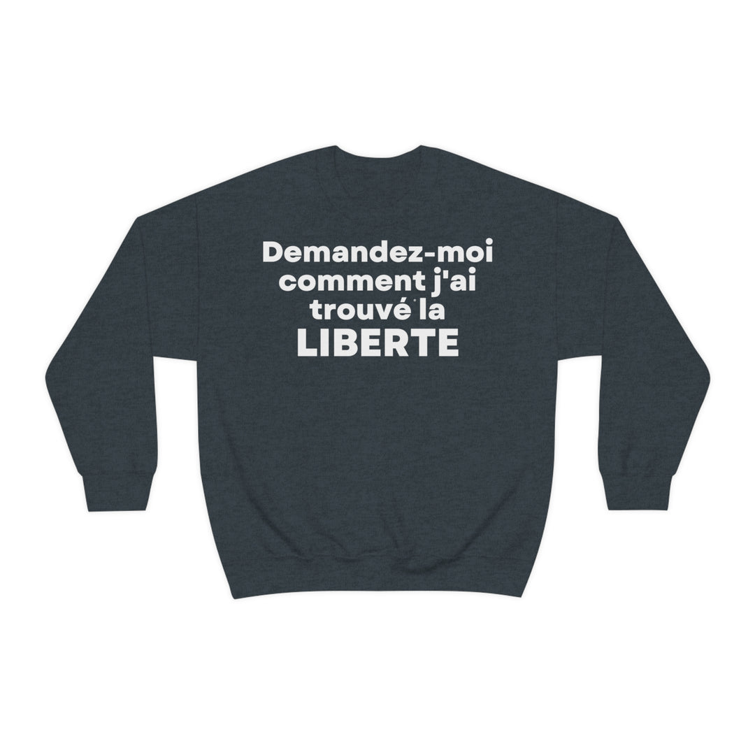 Liberte/Freedom, Unisex Heavy Blend™ Crewneck Sweatshirt (FR EU)