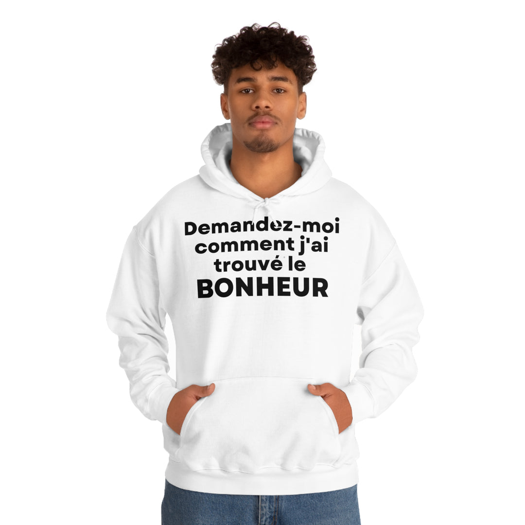 Bonheur/Happiness, Unisex Heavy Blend™ Hooded Sweatshirt (FR EU)