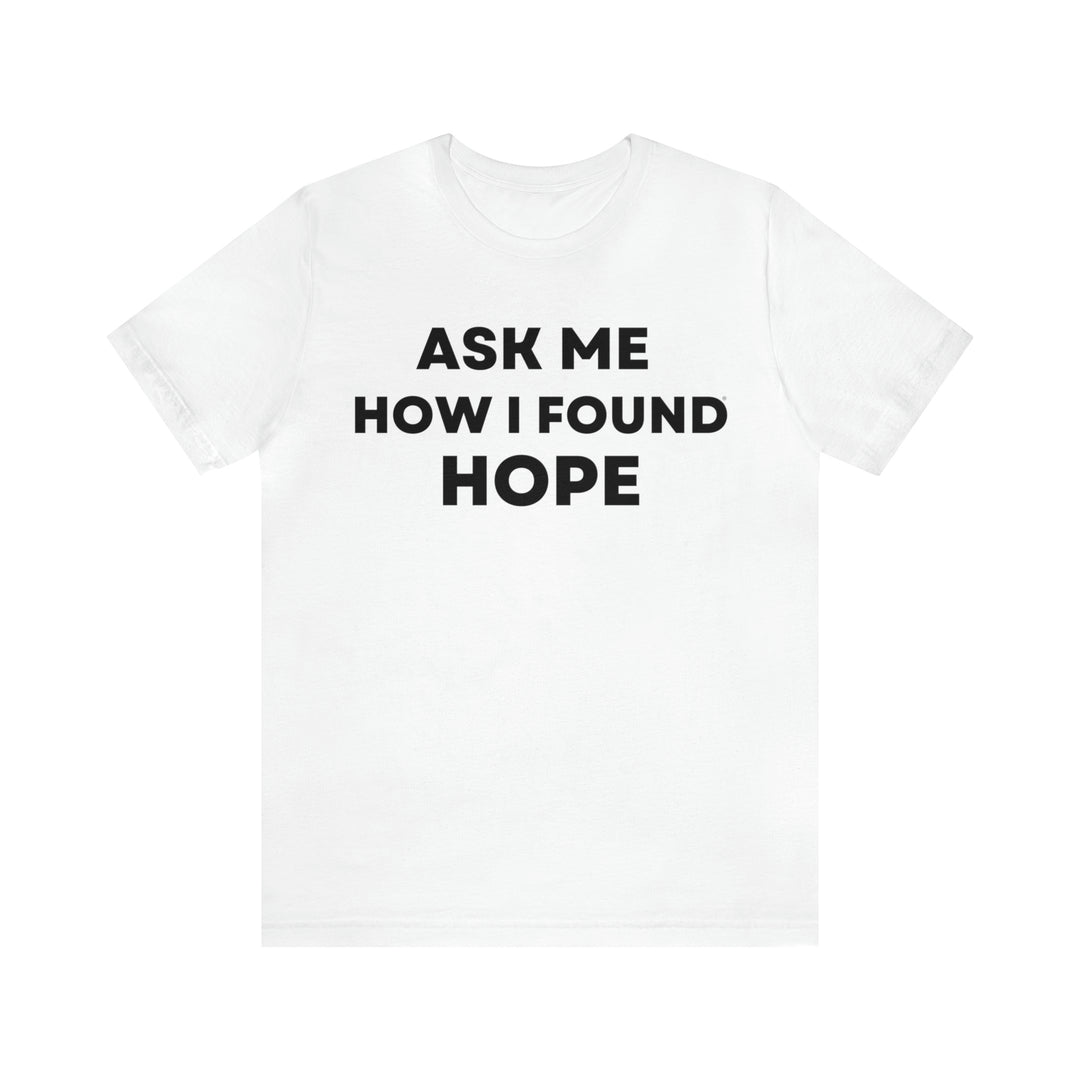 Hope, Unisex Jersey Short Sleeve Tee (ENG US)