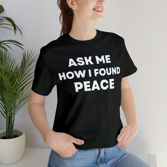 Peace, Unisex Jersey Short Sleeve Tee (ENG US)