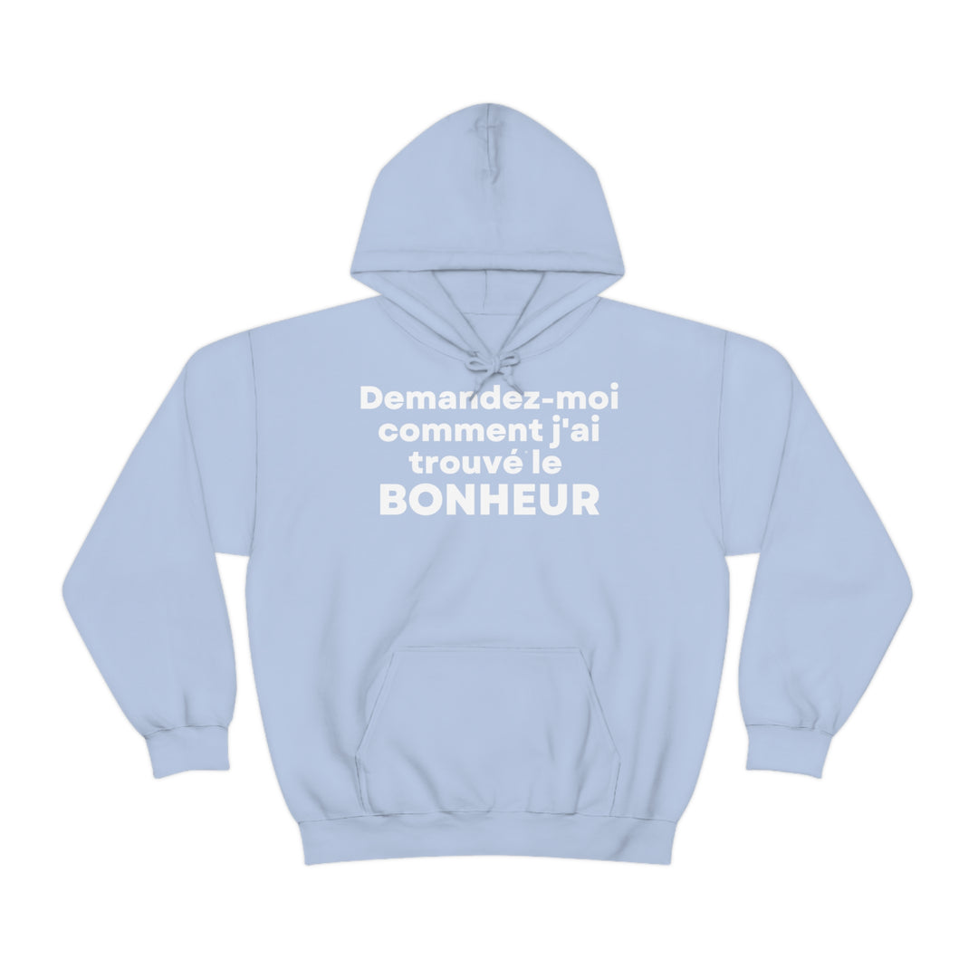 Bonheur/Happiness, Unisex Heavy Blend™ Hooded Sweatshirt (FR EU)