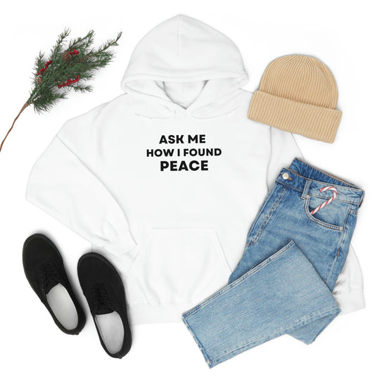 Peace, Unisex Heavy Blend™ Hooded Sweatshirt (ENG CDN)