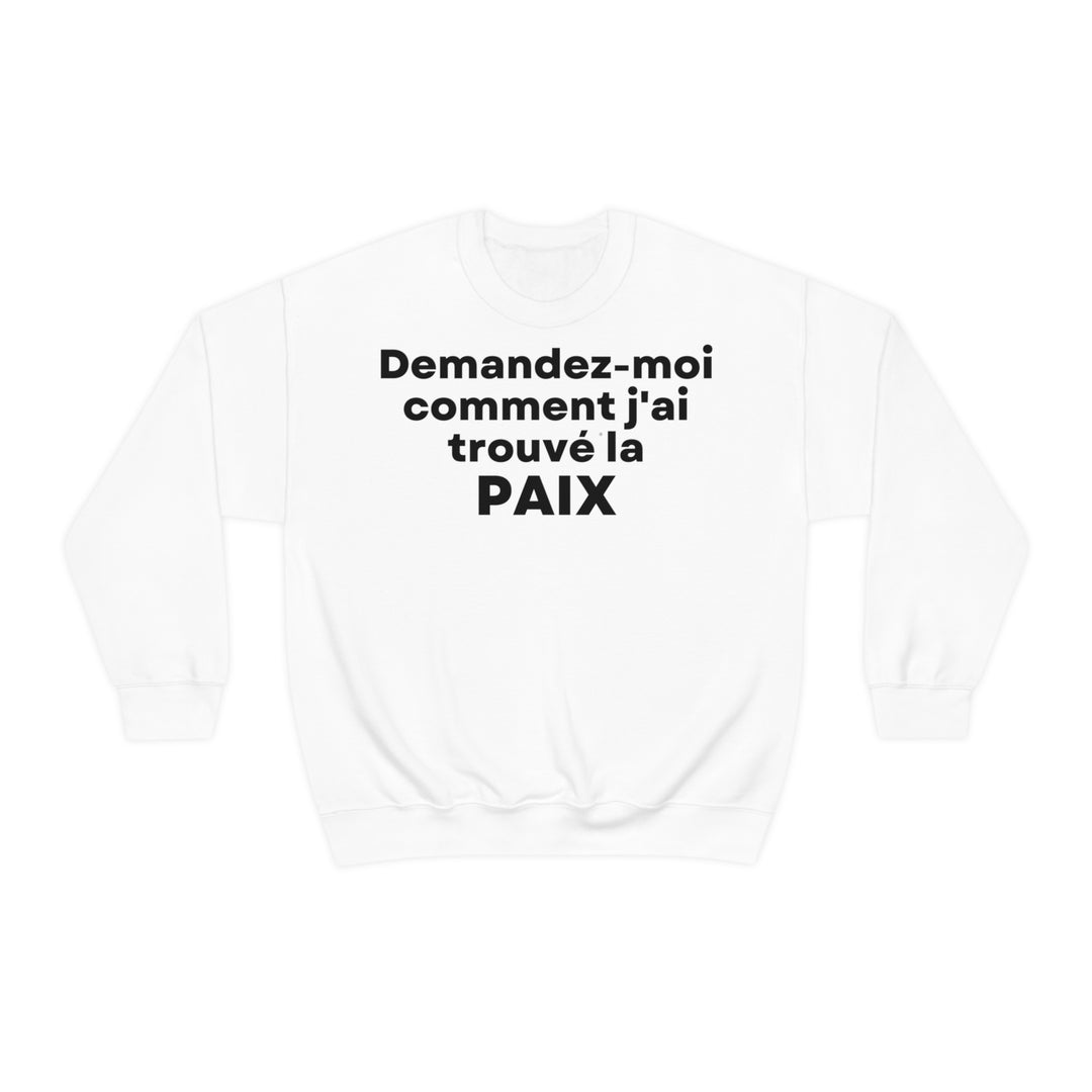 Paix/Peace, Unisex Heavy Blend™ Crewneck Sweatshirt (FR EU)