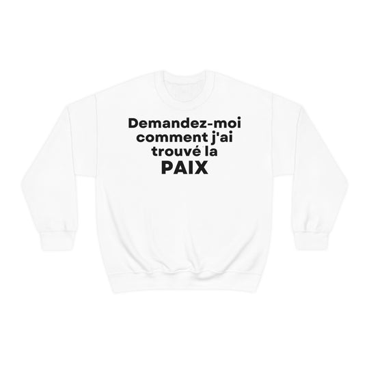 Paix/Peace, Unisex Heavy Blend™ Crewneck Sweatshirt (FR EU)